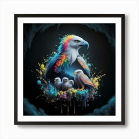 Rainbow Eagle Art Print