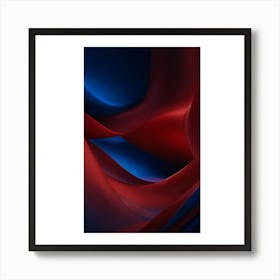 Abstract Red And Blue Art Print