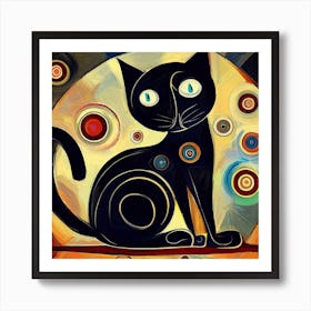 Spiralcat Art Print