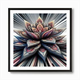 Abstract Flower 3 Art Print