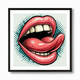 Pop Tongue Art Print