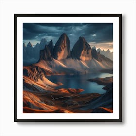 Landscape - Landscape Stock Videos & Royalty-Free Footage Art Print