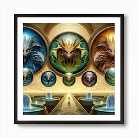 Dragons 1 Art Print