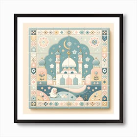 Baby And Mosque Art Print