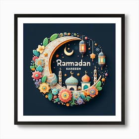 Ramadan Greeting Card 23 Art Print