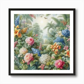 Tropical Garden Art Print