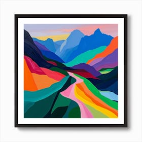 Colourful Abstract Tatra National Park Poland 4 Art Print