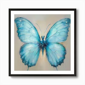 Blue Butterfly 1 Art Print