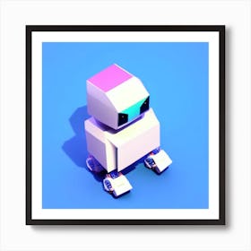 Robot Low Poly Creatures Art Print