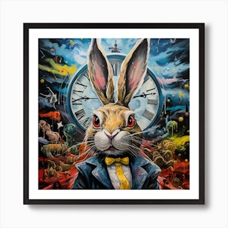 Alice in the White Rabbit's House LIMITED EDITION Print Paper