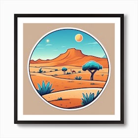 Desert Landscape 92 Art Print