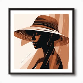 Woman In A Hat 48 Art Print