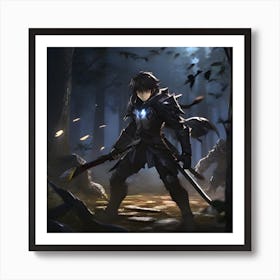 Samurai Swordsman Art Print