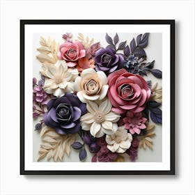 Paper Flower Art 1 Art Print