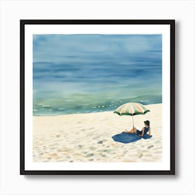 Day At The Beach 1 Art Print