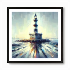 Lighthouse Alexandria Painting Art Print