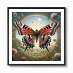 Butterfly In The Garden 3 Art Print