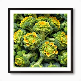 Florets Of Broccoli 4 Art Print