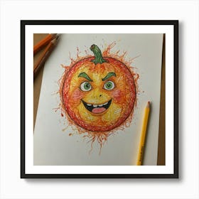 Halloween Pumpkin 3 Art Print