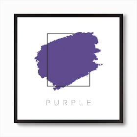 Purple Color Box Art Print