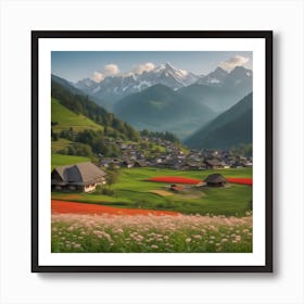 Alpine Village Art Print