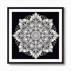 mandala pattern and symmetry Art Print