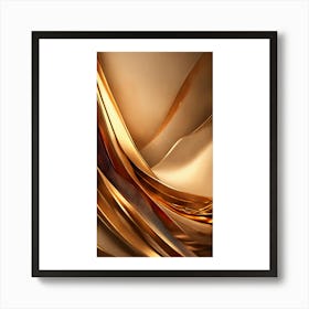 Abstract Gold Art Print