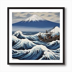 A Mesmerizing The Great Wave 2 Art Print