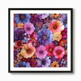 Colorful Flowers 2 Art Print