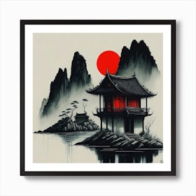 Asian House Art Print
