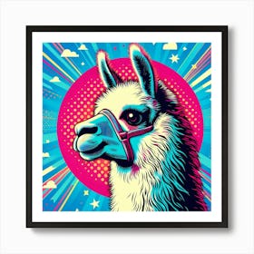 Pop Llama 2 Art Print