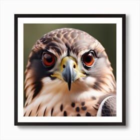 Photo Photo Majestic Falcon Staring With Sharp Talons In Focus 3 Art Print