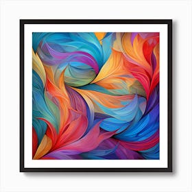 Abstract Colorful Abstract Painting 1 Poster