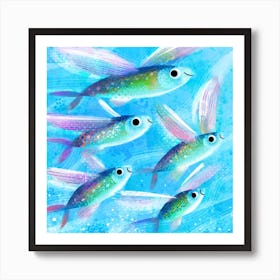 Flying Fish Art Print