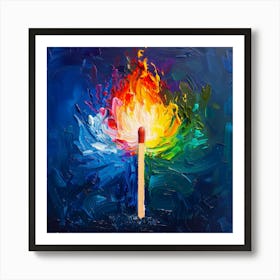 Match Fire Art Print