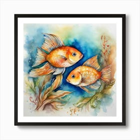 Fish Couple 1 Art Print