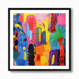 Abstract Travel Collection Panama City Panama 2 Art Print