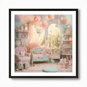 Shabby Chic Dreamy Mist Pastel Junk Journals Nurse (37) Art Print