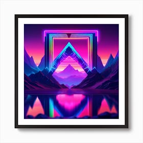 Synth Portal Art Print