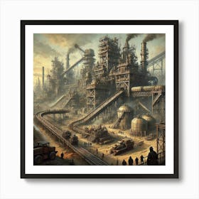 Iron Commonwealth Resource Extraction Plants Art Print