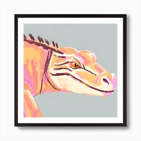 Komodo Dragon Lizard 02 Art Print
