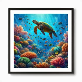 Sea Turtle Art Print