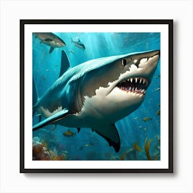 Great White Shark 1 Art Print