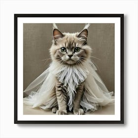 Cat In A Tutu Art Print