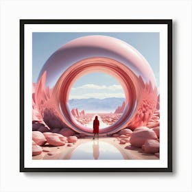 Pink Sphere Art Print