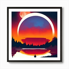 Moon In The Sky 3 Art Print