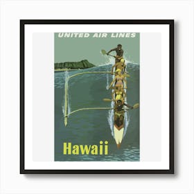 United Air Lines Hawaii Art Print