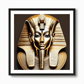 Pharaoh Mask Art Print