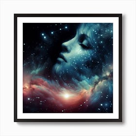 She is made of stars Art Print