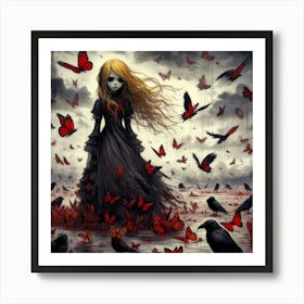 Crows Art Print